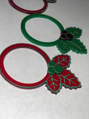 Holiday Holly Napkin Rings